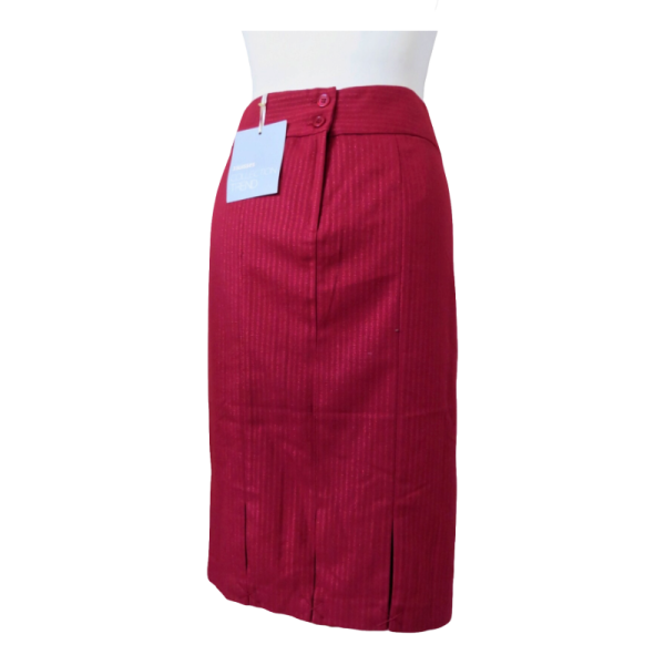 RED STRIPED LUREX skirt size M